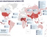 (iDMC/NRC. Climate disasters displace millions of people worldwide in 2012 - map)