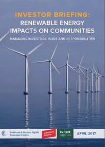 B&HRC renewable energy investor briefing cover